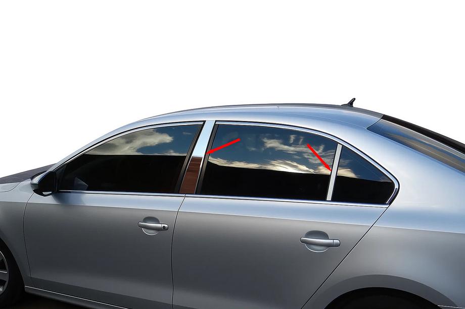 Volkswagen Jetta 2011–2018 Letvica stebričkov vrat (nerjavno jeklo) Image