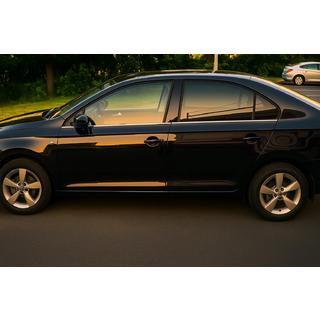 Okenske obrobe (4 kos, nerjavno jeklo) Skoda Rapid 2012–2019 fotografija 1