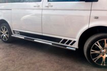Volkswagen T5 Multivan 2003–2010 Stranske cevi (2 kos, nerjaveče jeklo) 60 mm, dolga medosna razdalja fotografija 7