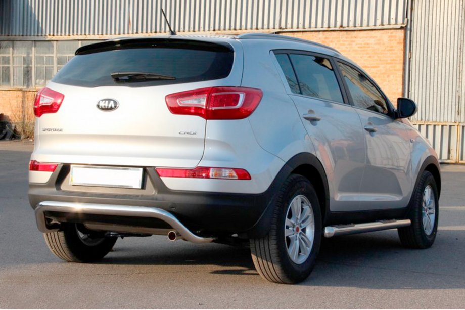 Kia Sportage 2010–2015 Zadnji zaščitni lok AK007 (nerjavno jeklo) Fotografija 2