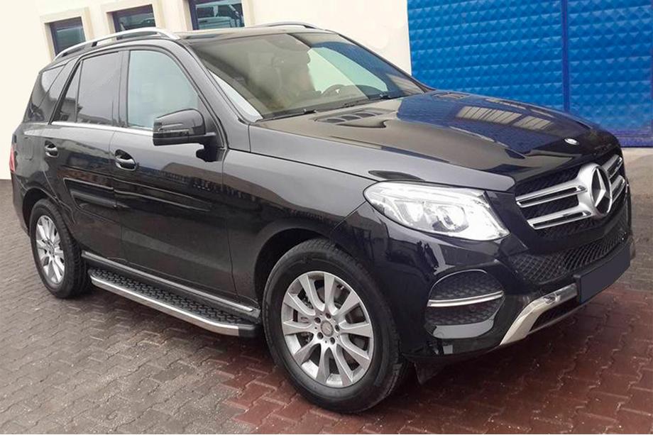 Mercedes GLE/ML class W166 2011–2018 Stranske stopnice BlackLine (2 kos, aluminij) Image