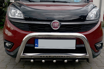 Fiat Doblo II 2010–2022 Sprednji zaščitni lok WT004 (inox) fotografija 2