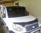Fiat Doblo I 2005–2010 Vizir na vetrobransko steklo (črn sijaj, 5 mm) fotografija 5
