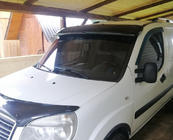 Fiat Doblo I 2005–2010 Vizir na vetrobransko steklo (črn sijaj, 5 mm) fotografija 6