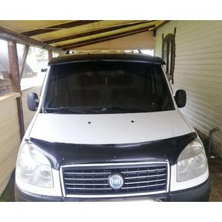Vizir na vetrobransko steklo (črn sijaj, 5 mm) Fiat Doblo I 2005–2010 fotografija 3