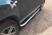 Dacia Duster 2008–2018 Bočne stopnice Tayga Grey V2 (2 kos, aluminij) fotografija 1