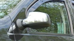 Renault Logan I 2008–2013 Kromirani pokrovi zgornjega dela ogledal, različica 2 (2 kosa) fotografija 2