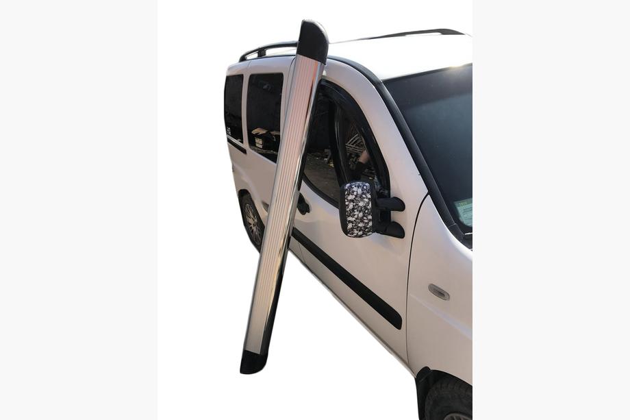 Peugeot Partner Tepee 2008–2018 Stranski pragovi Omsa Chrome (2 kosa, aluminij) Image