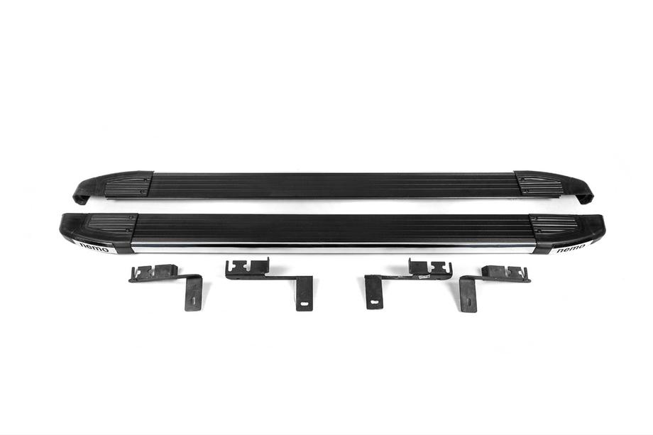 Citroen Nemo 2007–2017 Stranske stopnice Omsa Black (2 kos, aluminij) Image