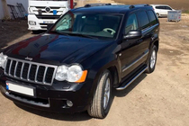 Jeep Grand Cherokee WK 2004–2010 Stranske stopnice Maydos V2 (2 kosa, nerjavno jeklo) fotografija 2