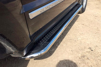 Jeep Grand Cherokee WK 2004–2010 Stranske stopnice Maydos V2 (2 kosa, nerjavno jeklo) fotografija 6
