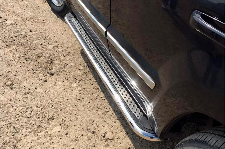 Jeep Grand Cherokee WK 2004–2010 Stranske stopnice Maydos V2 (2 kosa, nerjavno jeklo) Image