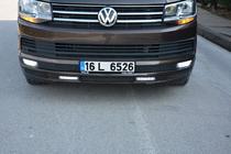 Volkswagen T6 2015–2024 Lip spojler sprednjega odbijača Sport 2-LED 2015-2018 (za barvanje) fotografija 10