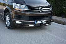 Volkswagen T6 2015–2024 Lip spojler sprednjega odbijača Sport 2-LED 2015-2018 (za barvanje) fotografija 11