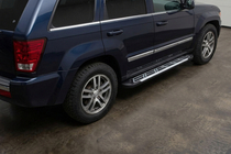 Jeep Grand Cherokee WK 2004–2010 Bočni pragovi Sunrise (2 kos, aluminij) fotografija 1