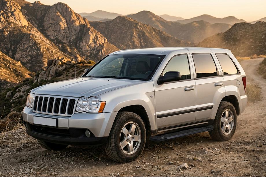 Jeep Grand Cherokee WK 2004–2010 Stranske stopnice RedLine Black (2 kosa, aluminij) Image