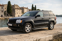 Jeep Grand Cherokee WK 2004–2010 Stranske stopnice Maydos V1 (2 kosa, aluminij / nerjavno jeklo) fotografija 1