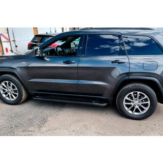 Bočne stopnice Allmond Black (2 kos, aluminij) Jeep Grand Cherokee WK2 2010–2021 fotografija 3