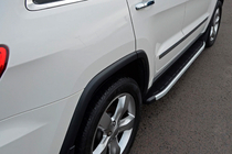 Jeep Grand Cherokee WK2 2010–2021 Stranski pragovi Fullmond (2 kosa, aluminij) fotografija 3
