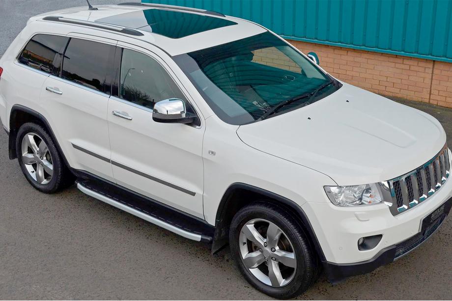 Jeep Grand Cherokee WK2 2010–2021 Stranski pragovi Fullmond (2 kosa, aluminij) Image