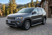 Jeep Grand Cherokee WK2 2010–2021 Stranske stopnice Tayga Grey (2 kos, aluminij) fotografija 1