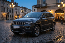 Jeep Grand Cherokee WK2 2010–2021 Stranske stopnice Bosphorus Black (2 kosa, aluminij) fotografija 1