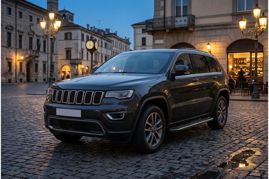 Jeep Grand Cherokee WK2 2010–2021 Stranske stopnice Bosphorus Black (2 kosa, aluminij) Image