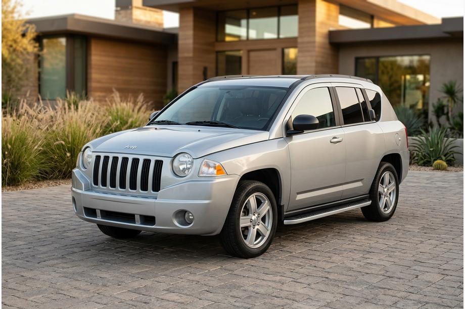 Jeep Compass 2006–2016 Stranske stopnice Tayga Grey (2 kos, aluminij) Image