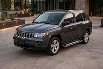 Jeep Compass 2006–2016 Stranske stopnice Rainbow (2 kosa, aluminij) fotografija 1