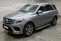 Mercedes GLE/ML class W166 2011–2018 Stranske stopnice Maydos V2 (2 kosa, nerjavno jeklo) fotografija 1