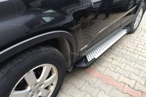 Kia Sorento II XM 2009–2014 Stranske stopnice Allmond Grey (2 kosa, aluminij) 2013-2016 fotografija 3
