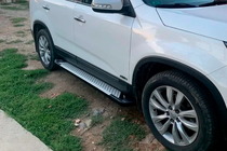 Kia Sorento II XM 2009–2014 Stranske stopnice Allmond Grey (2 kosa, aluminij) 2013-2016 fotografija 1