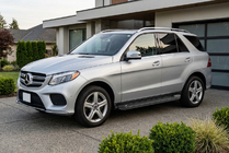 Mercedes GLE/ML class W166 2011–2018 Bočne stopnice Allmond Black (2 kos, aluminij) fotografija 1