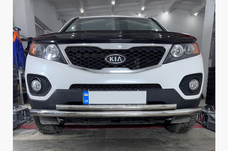 Kia Sorento II XM 2009–2014 Sprednji spodnji zaščitni lok (nerjavno jeklo) Fotografija 1