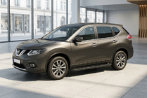 Nissan X-trail T32/Rogue 2014–2021 Bočne stopnice Allmond Black (2 kos, aluminij) fotografija 1