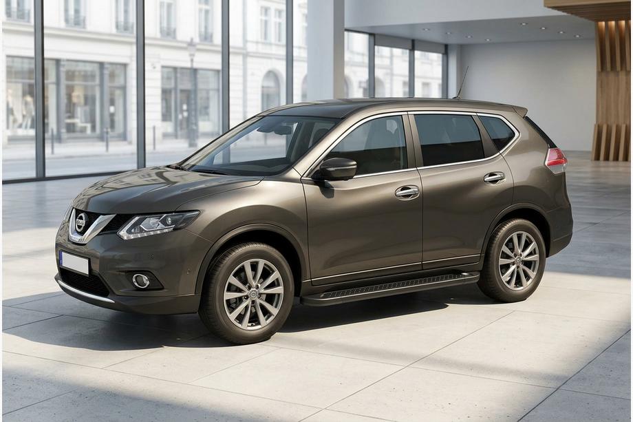 Nissan X-trail T32/Rogue 2014–2021 Bočne stopnice Allmond Black (2 kos, aluminij) Image