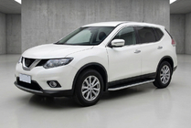 Nissan X-trail T32/Rogue 2014–2021 Stranske stopnice Tayga Grey (2 kos, aluminij) fotografija 1