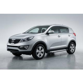 Stranske stopnice Allmond Grey (2 kosa, aluminij) Kia Sportage 2010–2015 fotografija 1