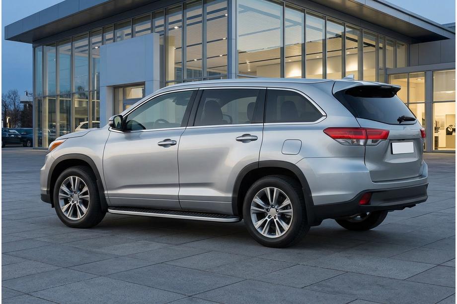 Toyota Highlander 2013–2019 Stranske stopnice Tayga Grey (2 kos, aluminij) Image