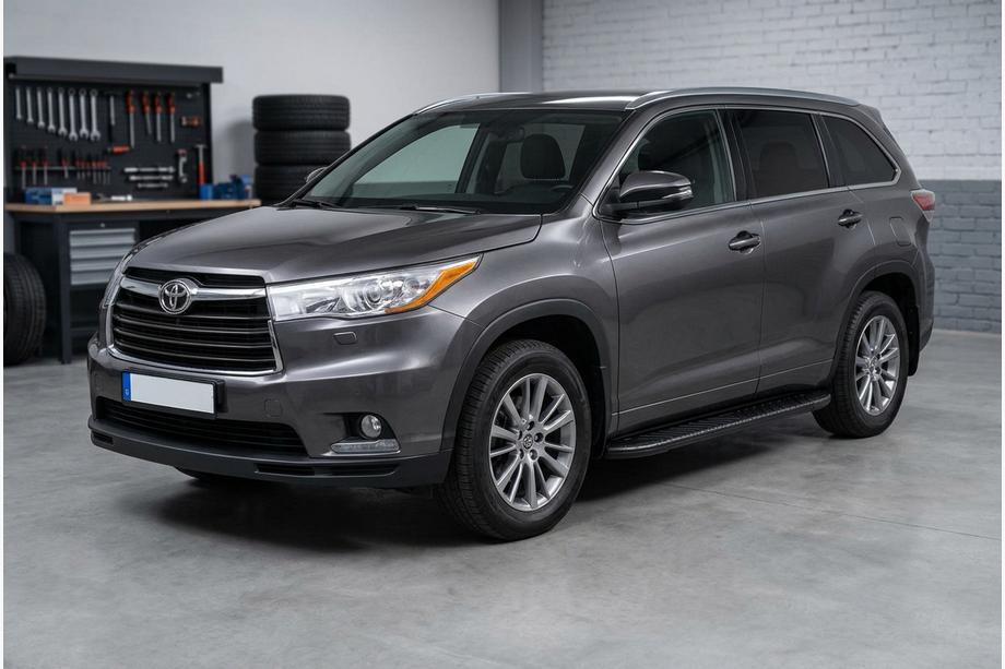 Toyota Highlander 2013–2019 Stranske stopnice Bosphorus Black (2 kosa, aluminij) Image