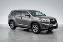 Toyota Highlander 2013–2019 Stranske stopnice Duru (2 kos, aluminij) fotografija 1
