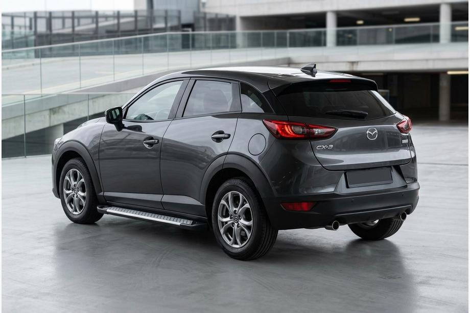 Mazda CX-3 2015– Stranske stopnice Allmond Grey (2 kosa, aluminij) Image