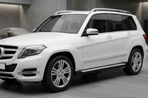 Mercedes GLK class X204 2008–2015 Stranske stopnice Line (2 kosa, aluminij) fotografija 1