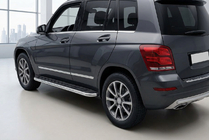 Mercedes GLK class X204 2008–2015 Stranske stopnice Maydos V1 (2 kosa, aluminij / nerjavno jeklo) fotografija 1