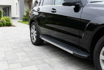 Mercedes GLK class X204 2008–2015 Stranske stopnice Duru (2 kos, aluminij) fotografija 1