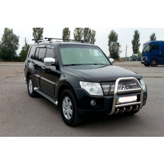 Sprednji zaščitni lok (bullbar) QT011 (nerjaveče jeklo) Mitsubishi Pajero Wagon IV 2006–2021 fotografija 2