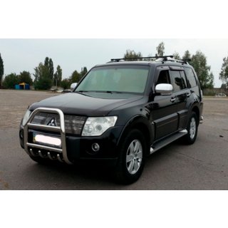 Sprednji zaščitni lok (bullbar) QT011 (nerjaveče jeklo) Mitsubishi Pajero Wagon IV 2006–2021 fotografija 1
