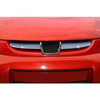 Okrasni pokrovi maske hladilnika 2004-2008 (2 dela, nerjavno jeklo) Peugeot Partner 1996–2008 fotografija 1