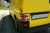 Volkswagen T4 Transporter 1990–2003 Pokrovi zadnjih luči (2 kosa, nerjavno jeklo) Carmos - turško nerjaveče jeklo fotografija 5