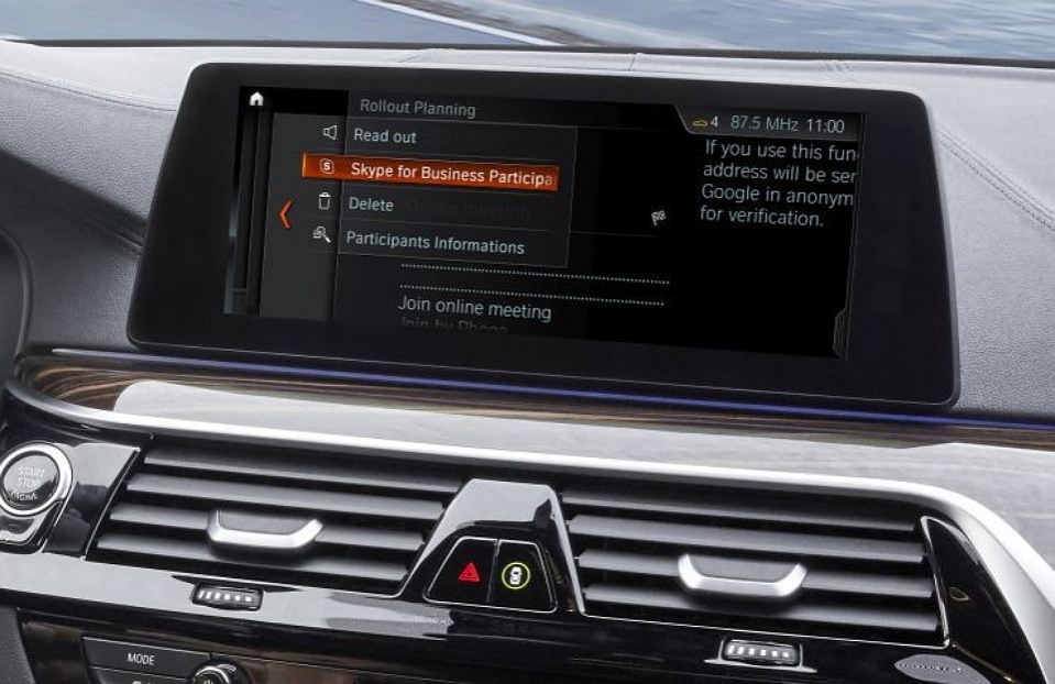 Avtomobili BMW bodo dobili programski paket Skype for Business
